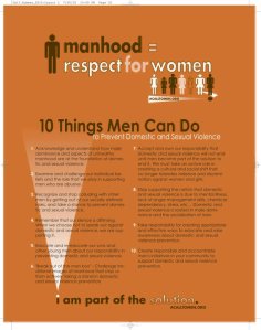 An example from "A Call to Men"