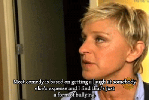 You tell 'em, Ellen.