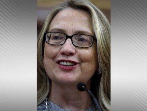 In this shocking image is Hillary Clinton, looking like...a human. Go figure.