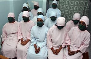 An example of a group of surrogate women