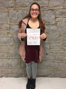 This is me! On my birthday and celebrating being a feminist! Photo: Olivia Adams