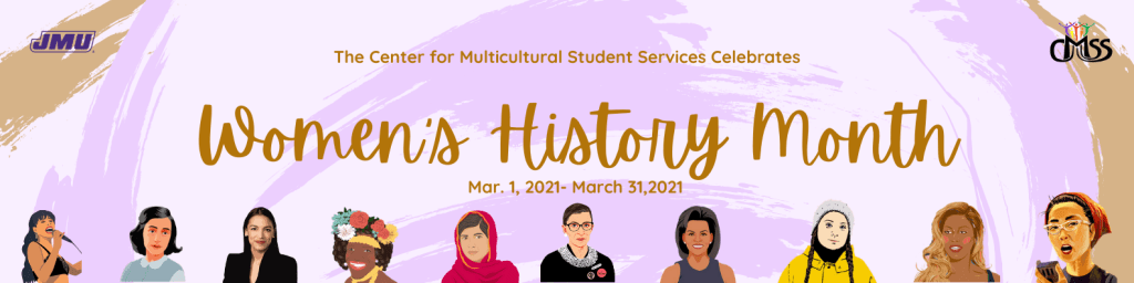 An artistic. cartoon backsplash of diverse women 